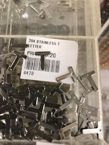 304 STAINLESS LETTER 'T'