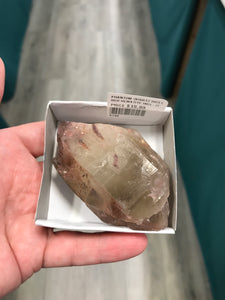 PHANTOM QUARTZ with RED HEMATITE INCLUSIONS