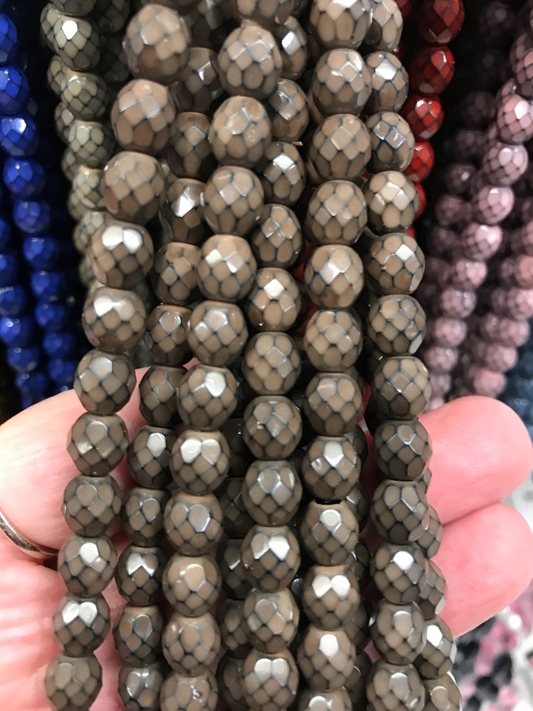 CZECH FIRE POLISHED CRYSTAL FACETED