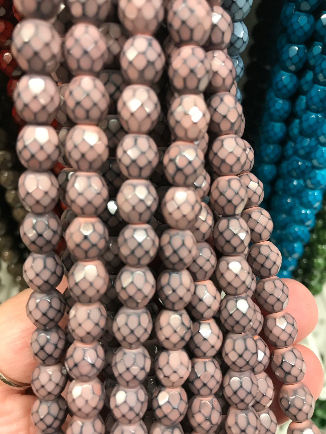 CZECH FIRE POLISHED CRYSTAL FACETED
