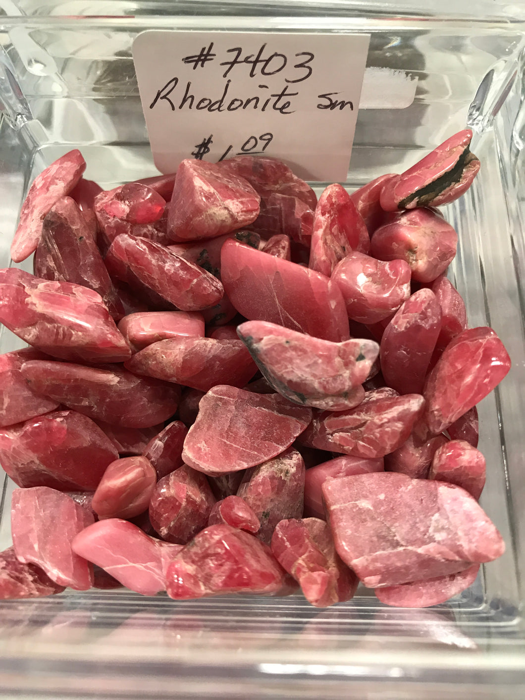 RHODONITE TUMBLED
