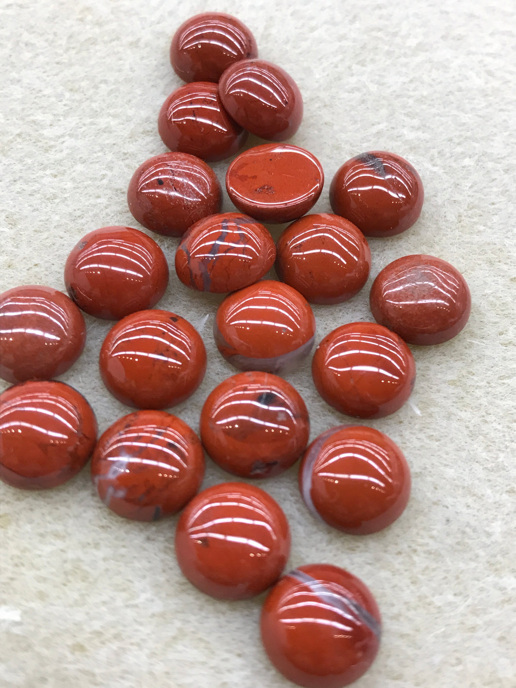 RED JASPER CABOCHON 10X4MM