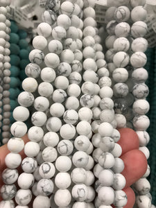 Howlite White Round