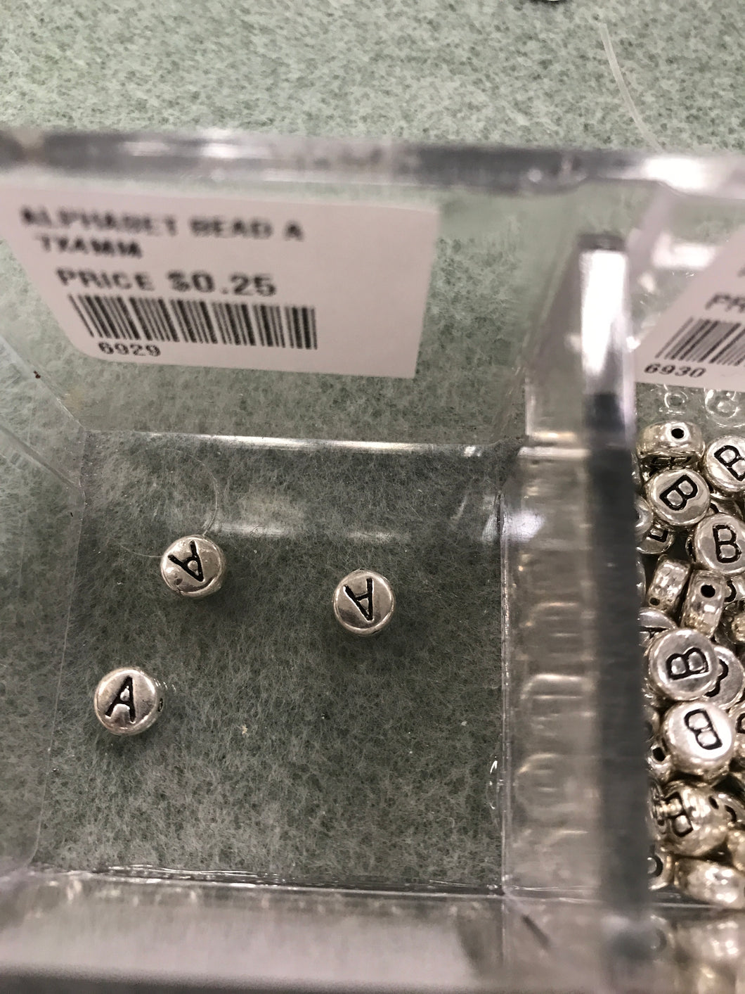 ALPHABET BEAD 'A'