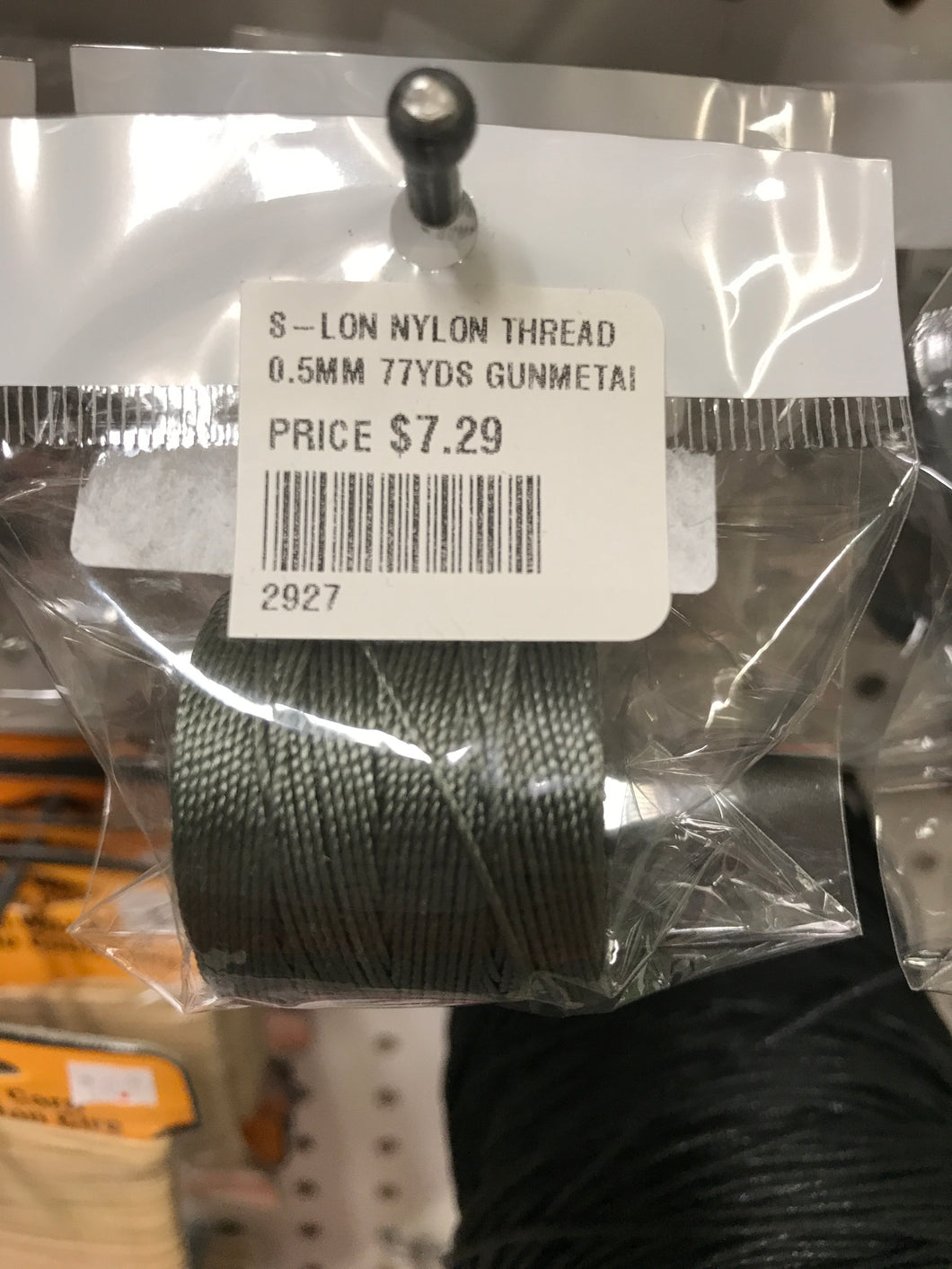 S-LON NYLON THREAD 0.5MM 77YDS GUNMETAL