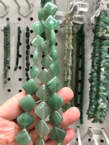 GREEN AVENTURINE RHOMBUS