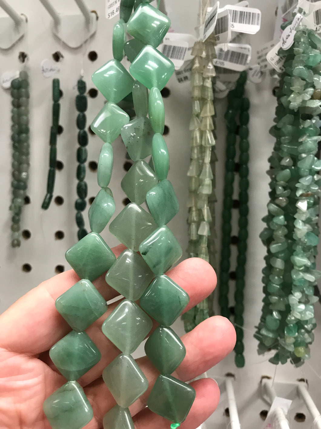 GREEN AVENTURINE RHOMBUS
