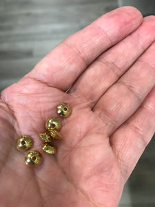 UNPLATED BRASS BICONE