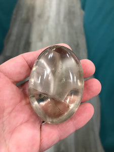 SMOKY QUARTZ GALLET/PALM STONE