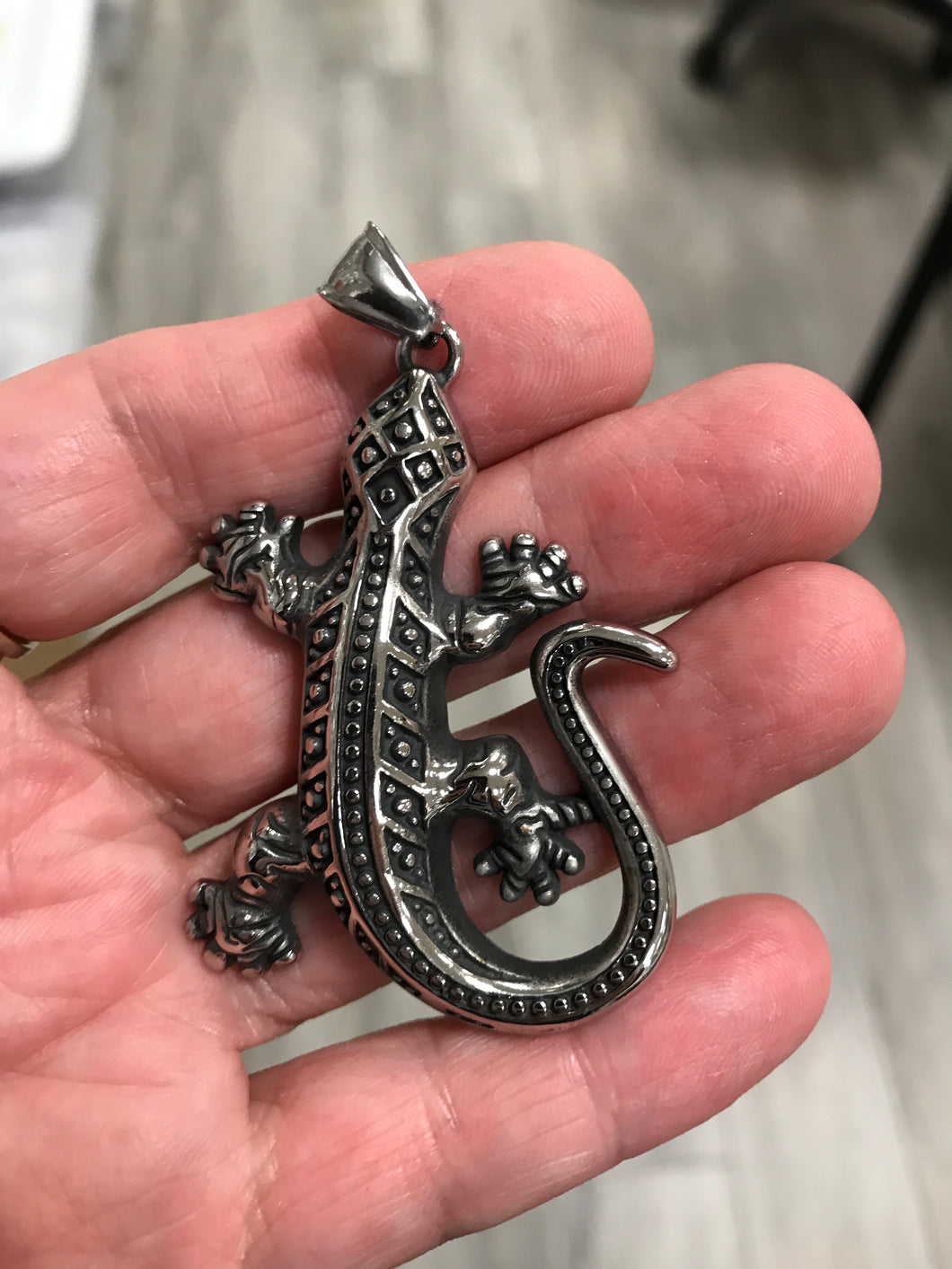 316 STAINLESS LIZARD PENDANT