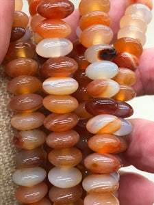 CARNELIAN 10X5MM ABACUS
