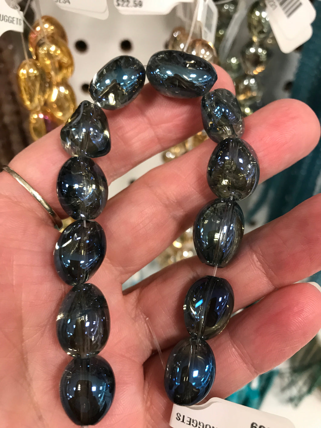 BLUE AURA QUARTZ NUGGETS