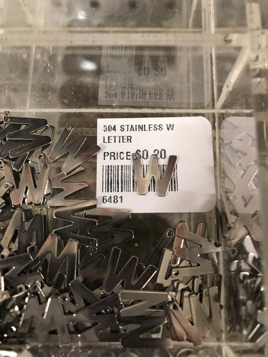 304 STAINLESS LETTER 'W'