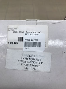 STEEL BLOCK 4X4"