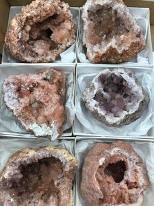 PINK AMETHYST GEODE