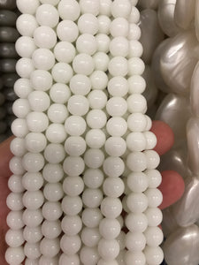 GLASS BEAD WHITE