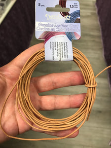 LEATHER CORD NATURAL