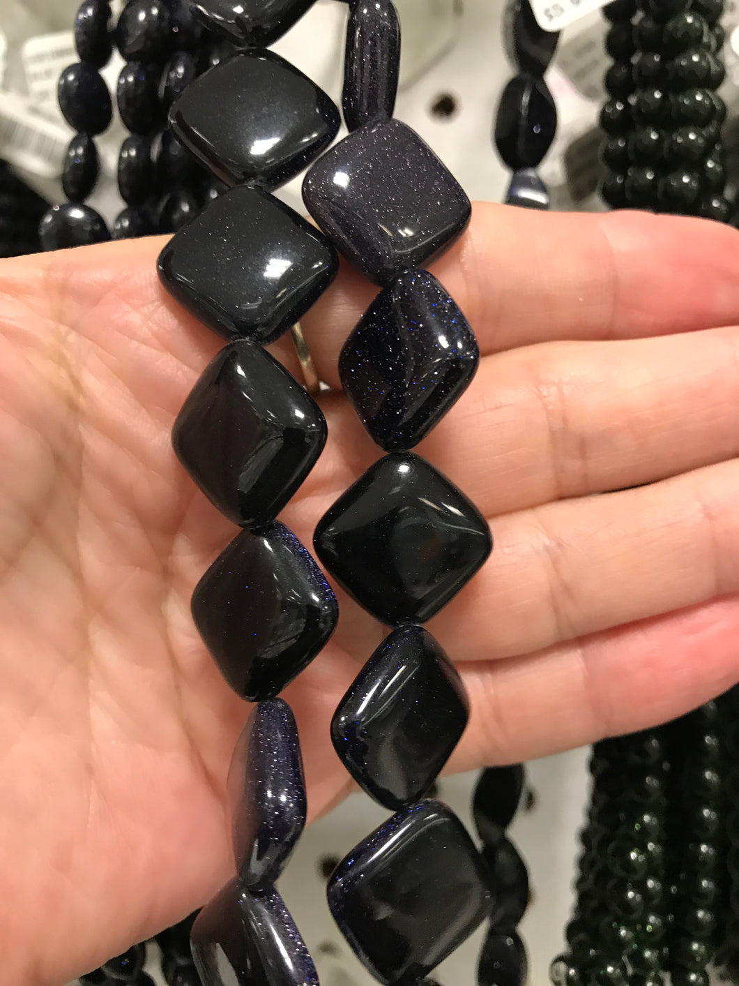 BLUE GOLDSTONE RHOMBUS