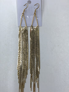 BRASS TASSEL EARRINGS