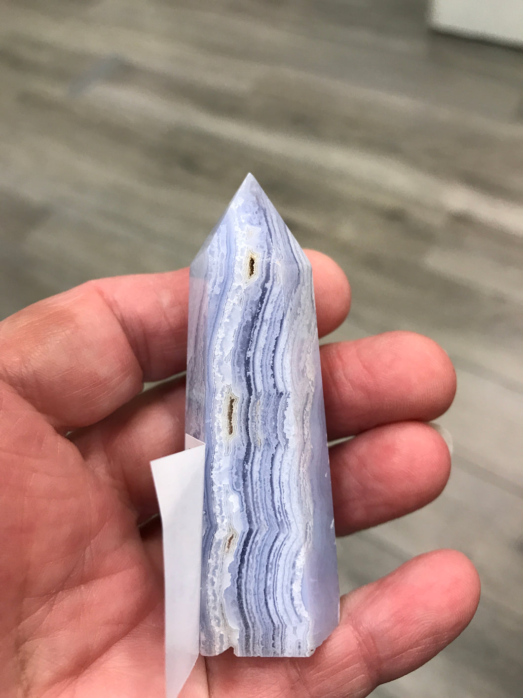 BLUE LACE AGATE POINT