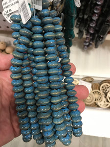 PORCELAIN RONDELLE SKY BLUE