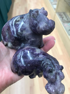 LEPIDOLITE HIPPO TWINS