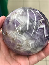 Load image into Gallery viewer, AMETHYST CHEVRON SPHERE
