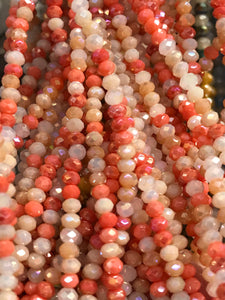 GLASS RONDELLE FACETED 3X2.5MM