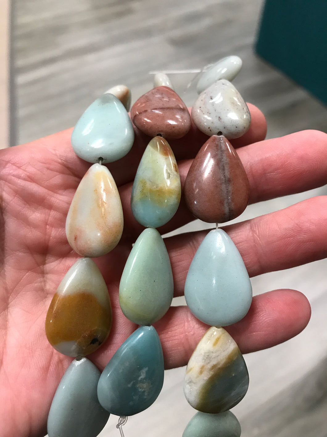 AMAZONITE 25X18MM