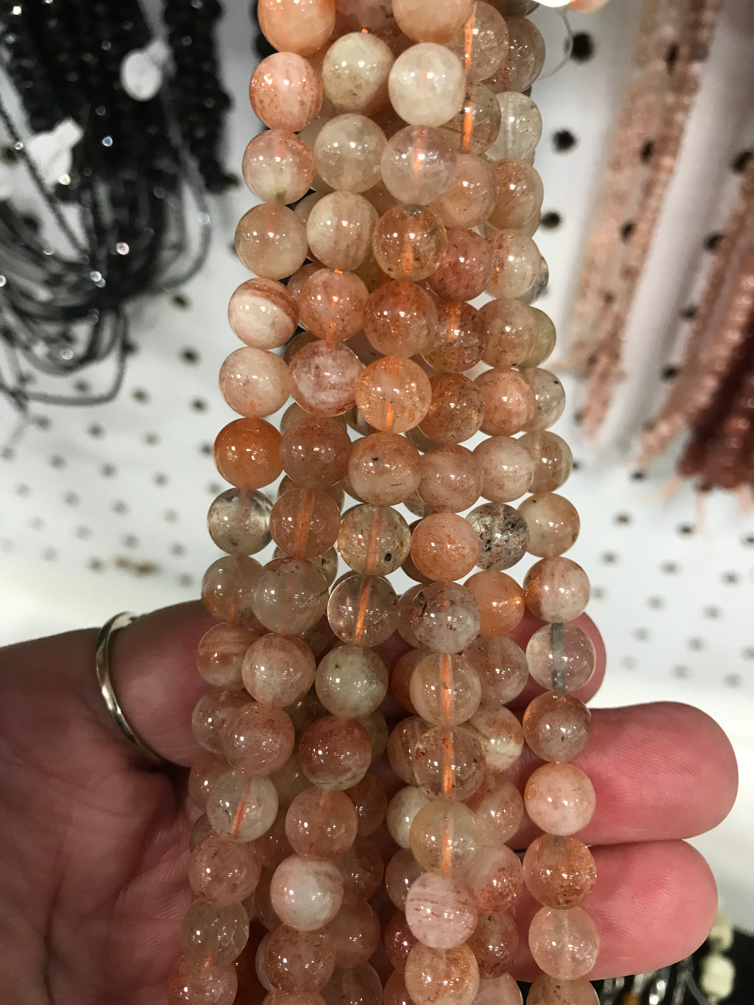SANIDINE SUNSTONE 8MM