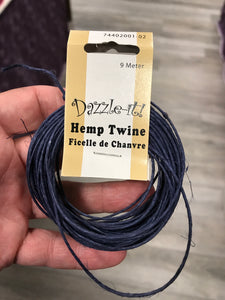 HEMP CORD BLUE