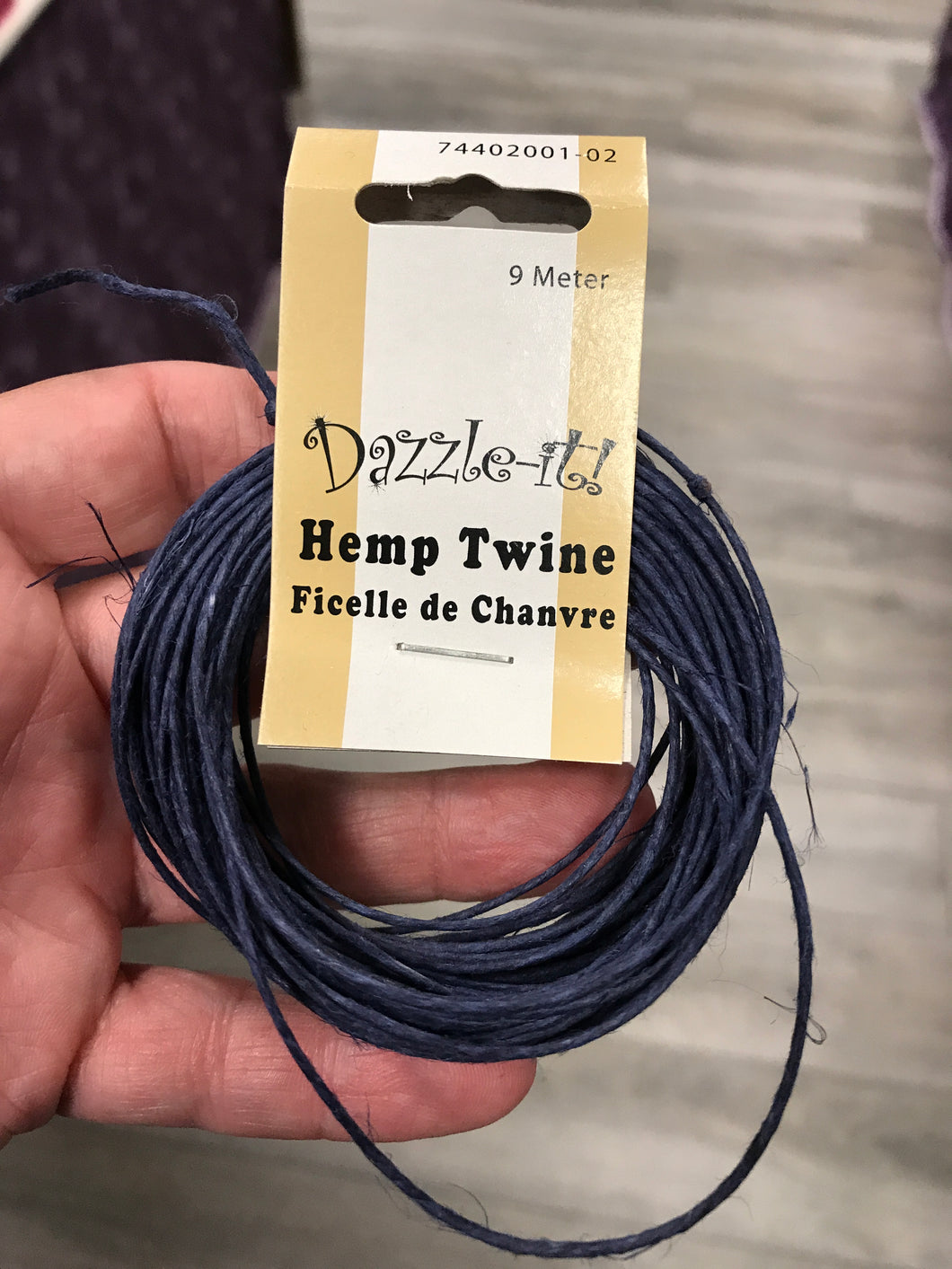 HEMP CORD BLUE