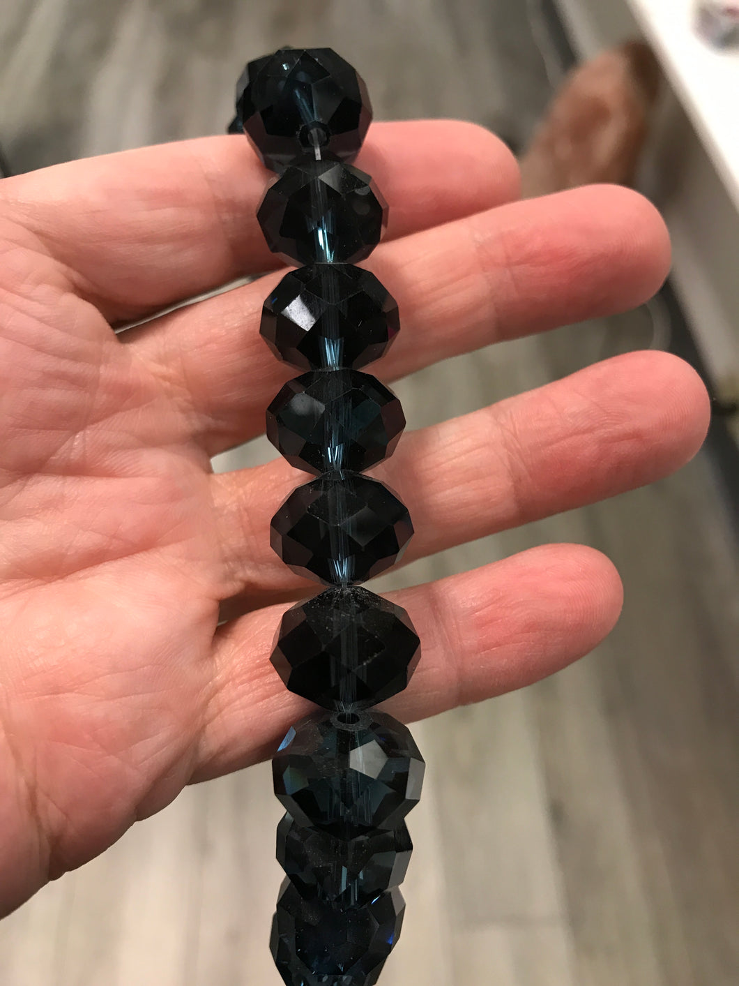 GLASS RONDELLE 16X12MM