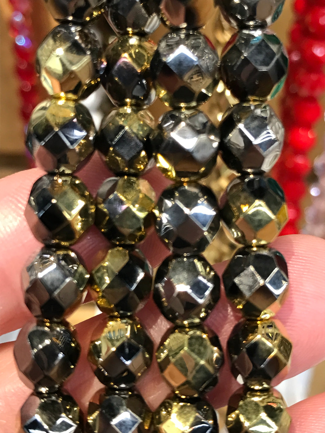 CZECH FIRE POLISHED CRYSTAL 8MM