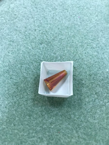 ELECTROPLATED GLASS FACETED CONE