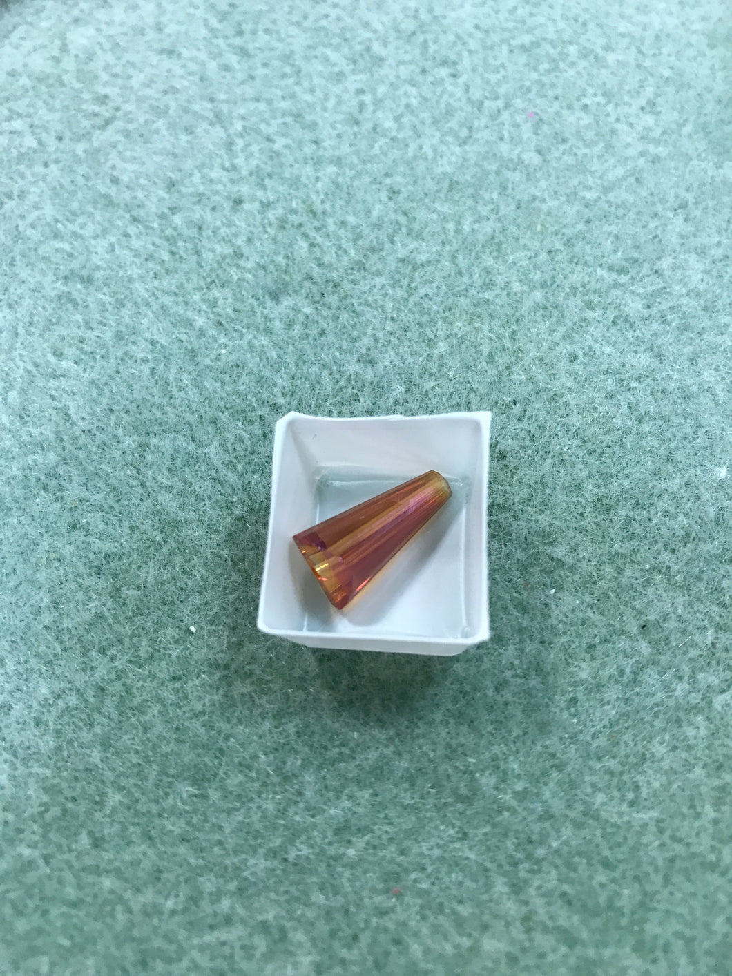 ELECTROPLATED GLASS FACETED CONE