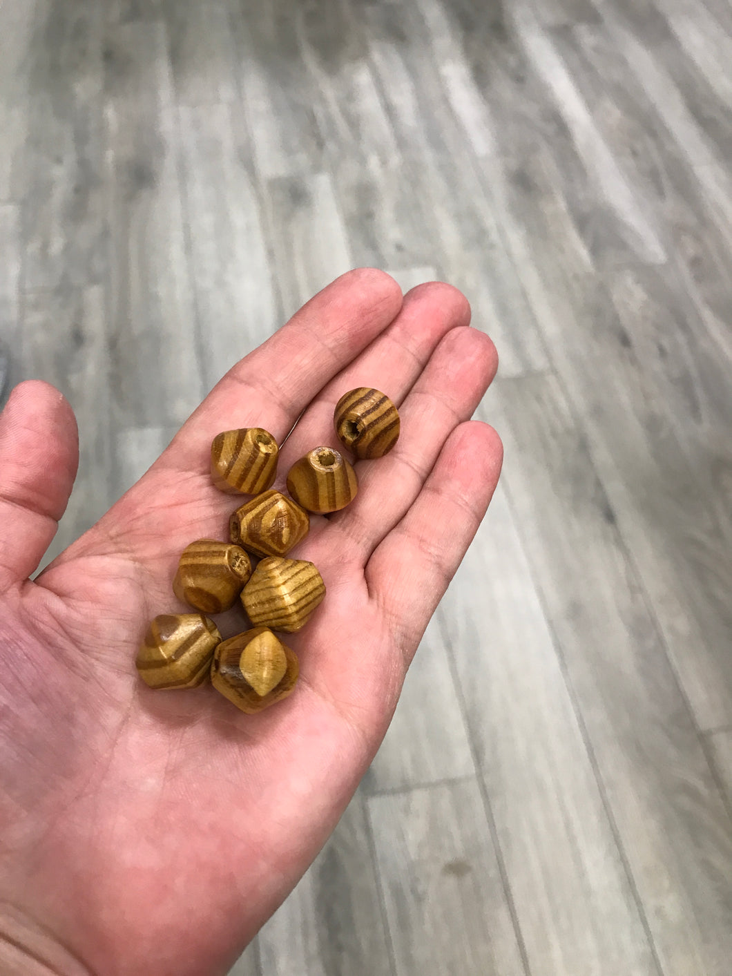 WOOD BICONE 16x15MM