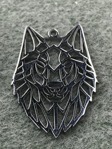 304 STAINLESS PENDANT WOLF