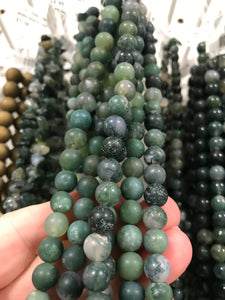 MOSS AGATE MATTE 8MM