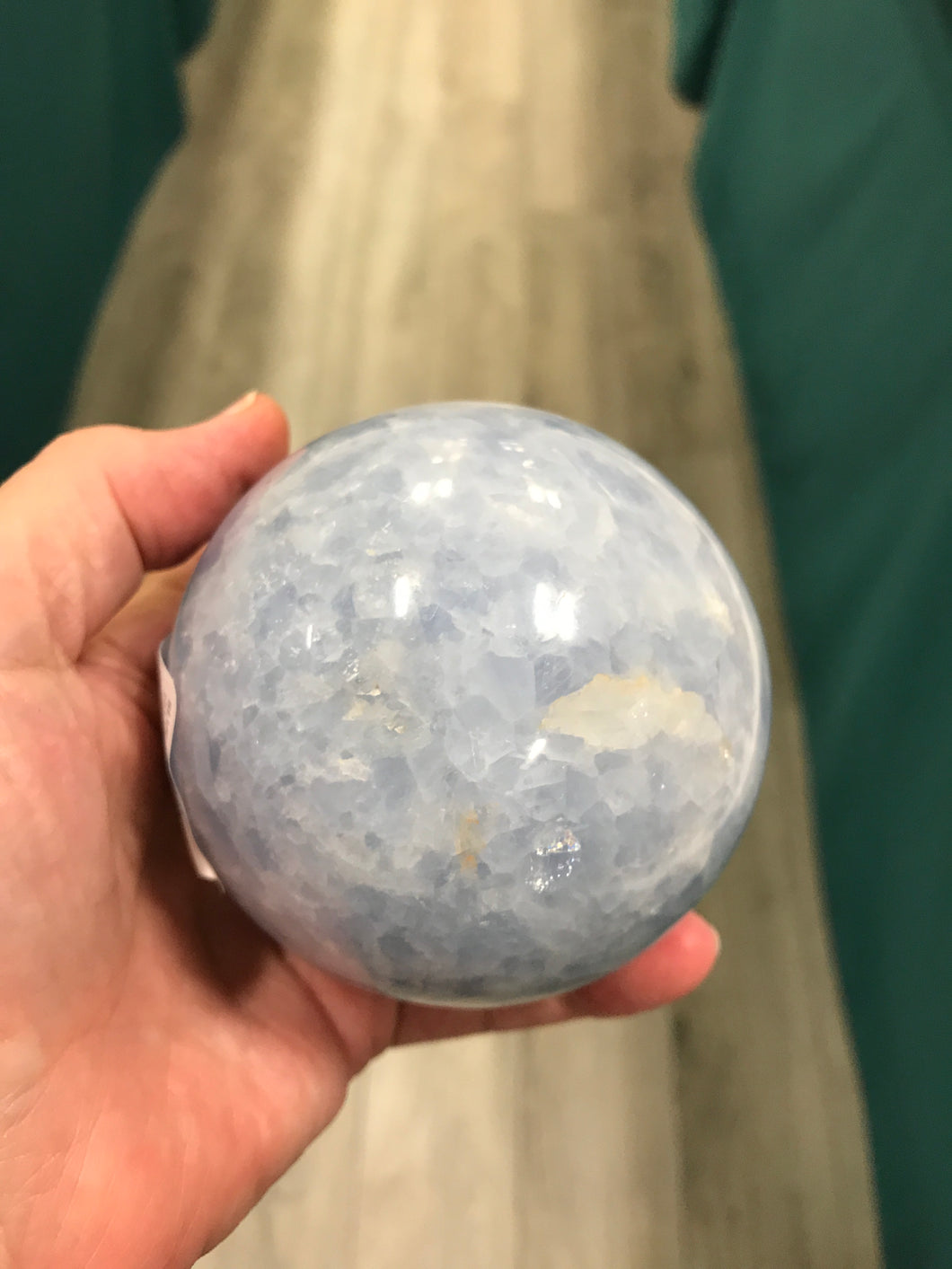 BLUE CALCITE SPHERE