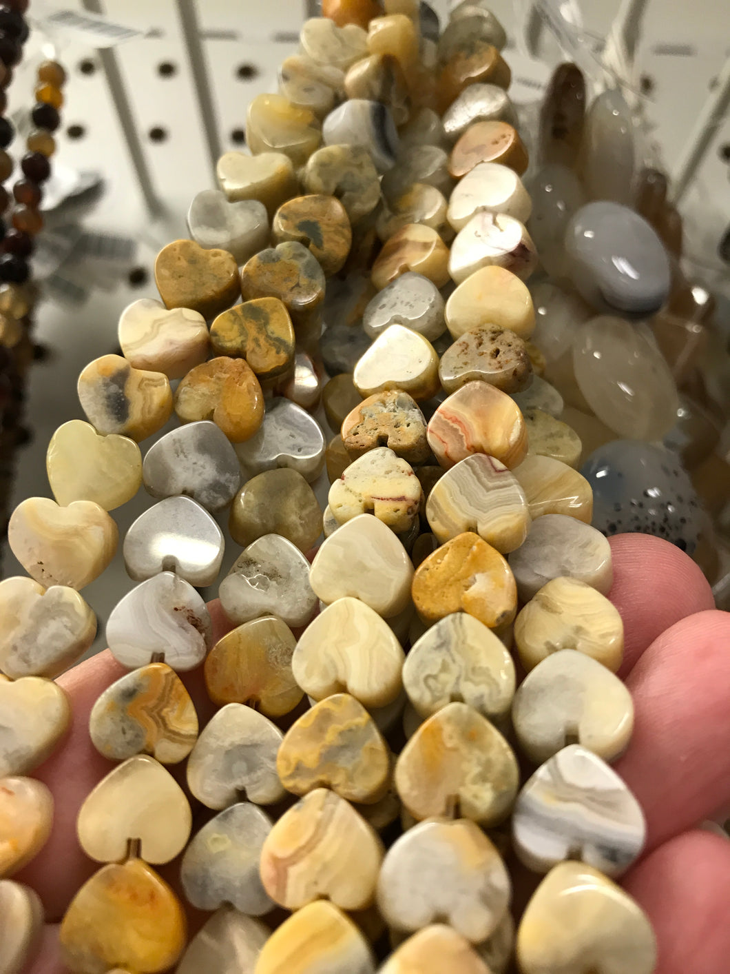 CRAZY AGATE HEART