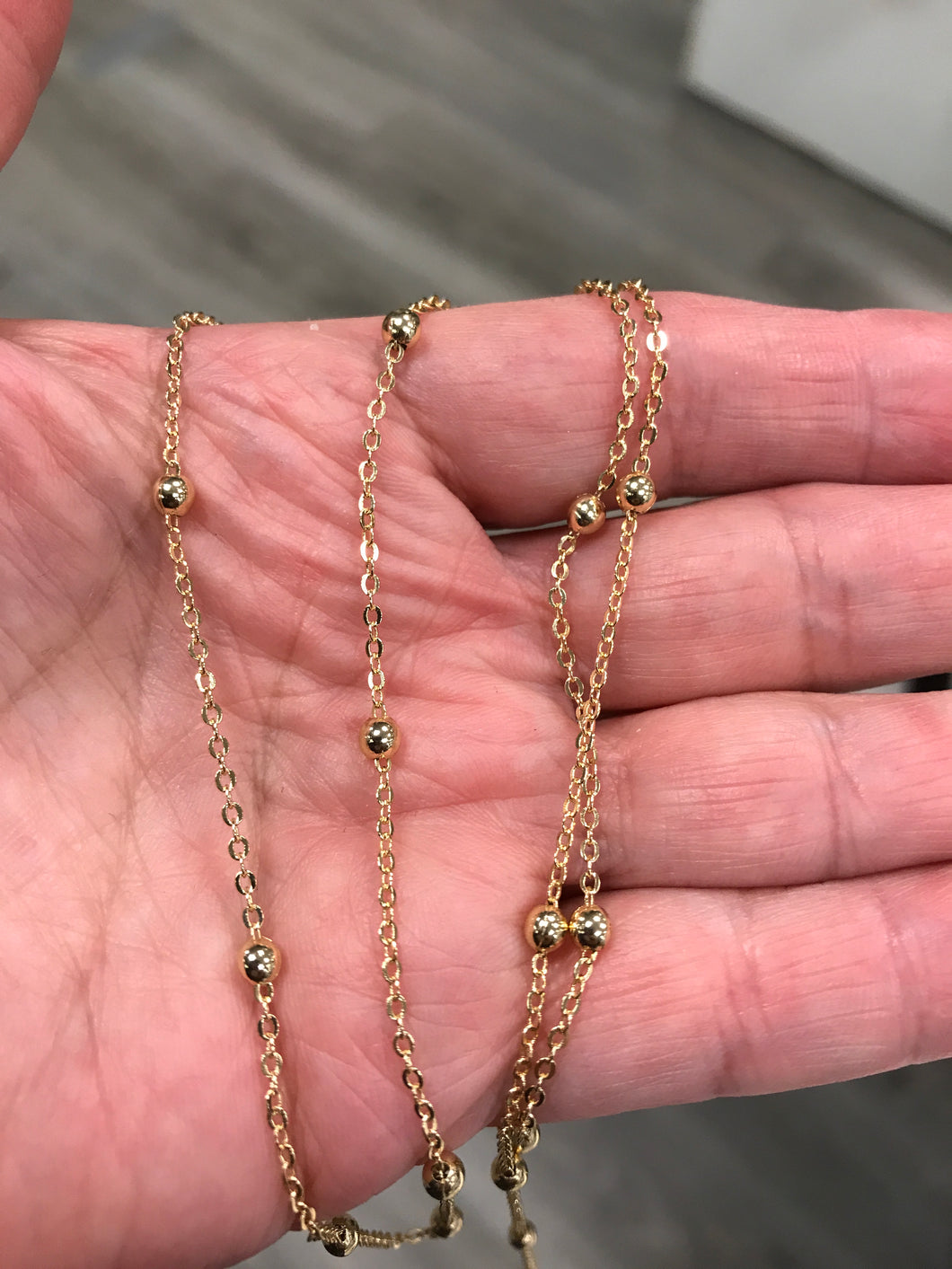 BRASS CROSS CABLE CHAIN