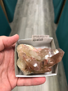 PHANTOM QUARTZ with RED HEMATITE INCLUSIONS