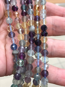 FLUORITE FACETED 6MM