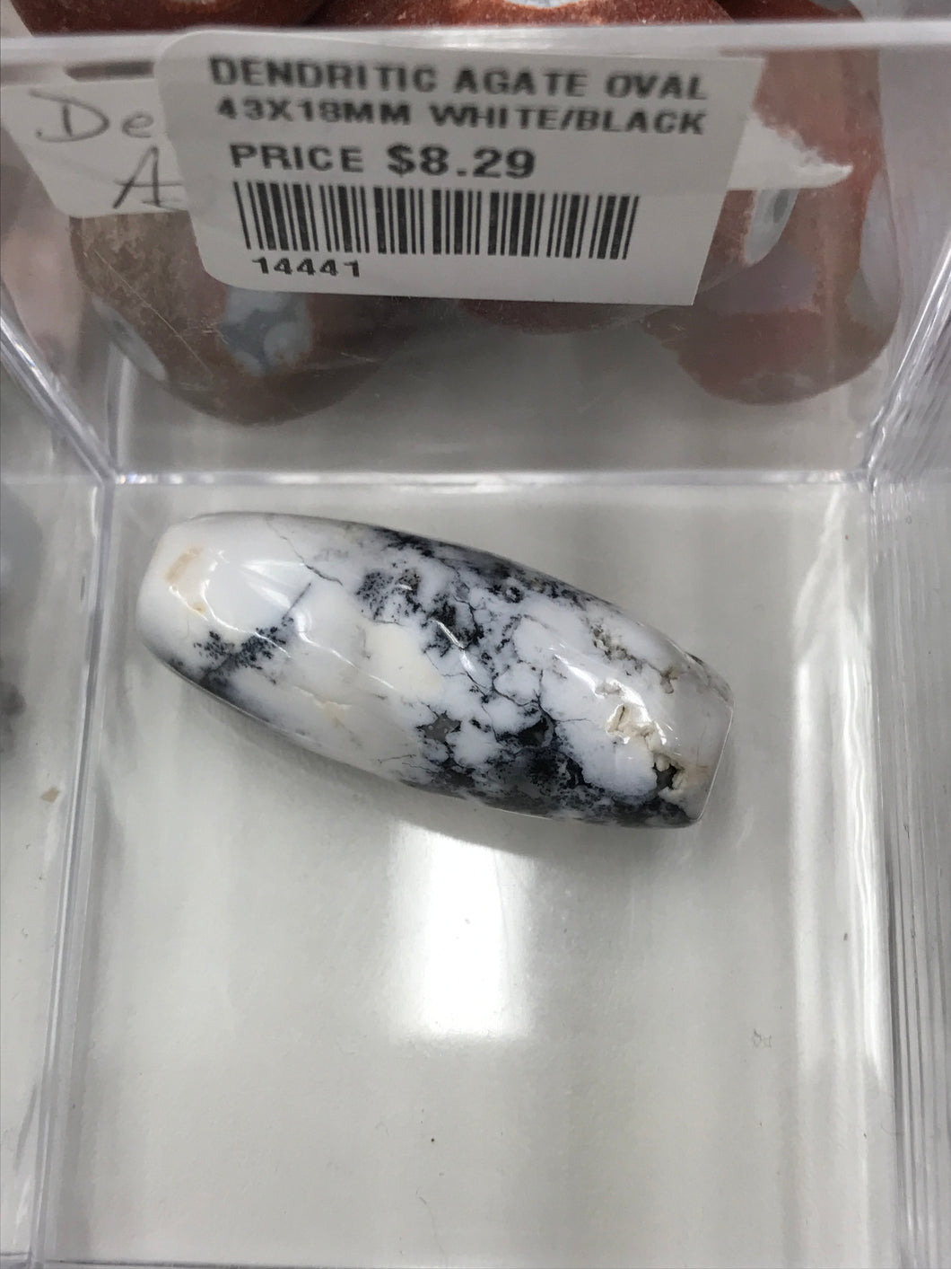 DENDRITIC AGATE OVAL 43X18MM