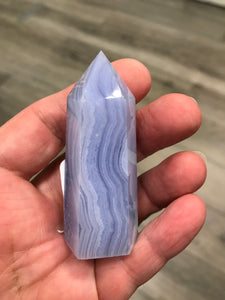 BLUE LACE AGATE POINT