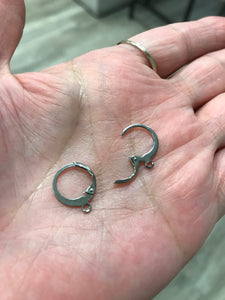 304 STAINLESS ROUND LEVERBACK EARRING