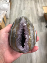 Load image into Gallery viewer, AMETHYST EGG IN AGATE
