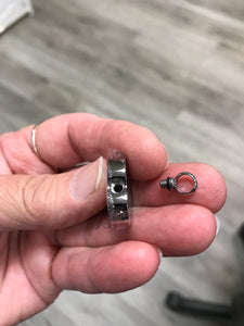 TITANIUM CREMATION ASH URN PENDANT