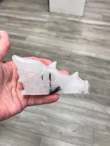 TOURMALINATED QUARTZ DRAGON